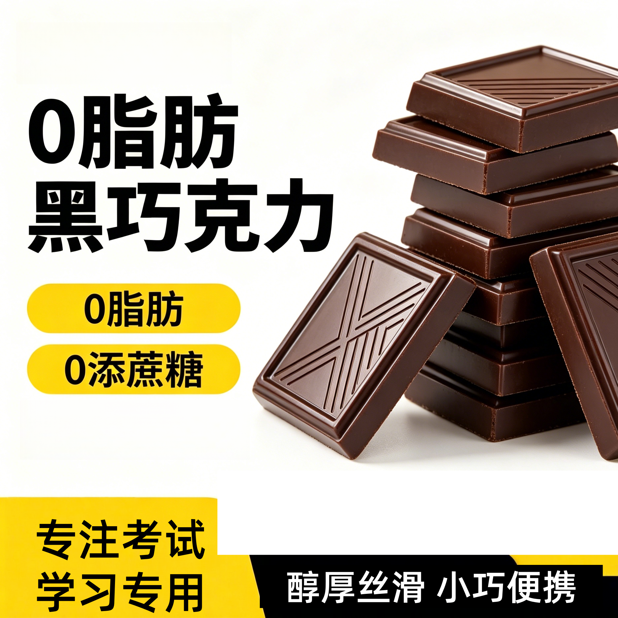 黑巧克力70以上无糖0脂减重纯正100纯可可脂官方旗舰店原装无蔗糖
