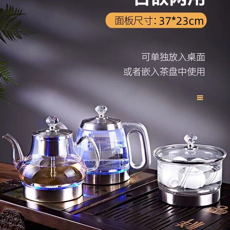 37x23抽水式电热水壶煮茶壶全自动电热壶自动断电泡茶保温茶台专