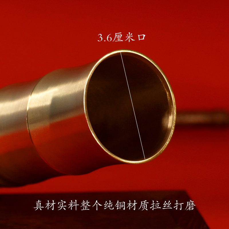 男士老式纯铜水烟壶水烟袋水竹筒铜旱烟烟具大锅口大烟袋烟杆烟斗