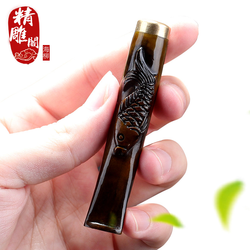 档海柳烟嘴双重循环型过滤净烟器可清洗血柳香菸粗细烟斗包邮