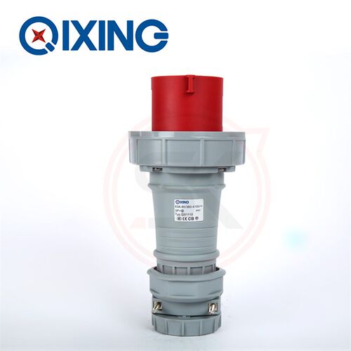 4芯63A防水工业插头 三相四线插头QX1110 航空插头3P+E 380V IP67
