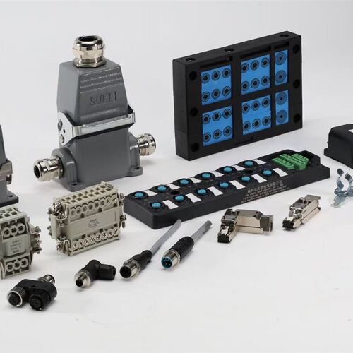 M12感测器/执行器分理线盒io集线器PNP NPN预制PCB接口现场螺丝接
