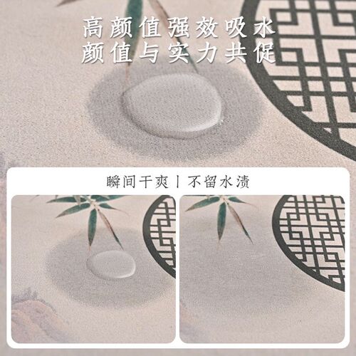 新中式正方形餐垫小尺寸餐桌防烫隔热垫茶桌硅藻泥茶垫烟灰缸垫子