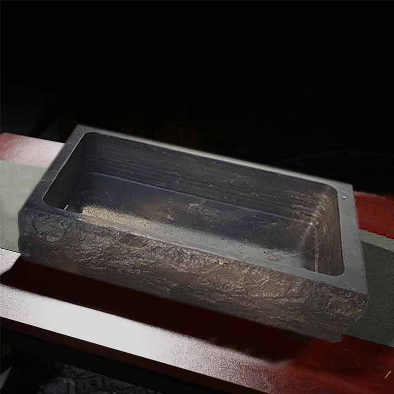 石头盆景盆假山造景盆底座天然青石不漏水流水长方形整石底盘托盘