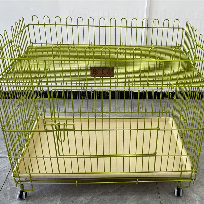 纳米漆镜绿色折叠跑床展示笼带轮子托盘卖狗围栏展笼跑笼
