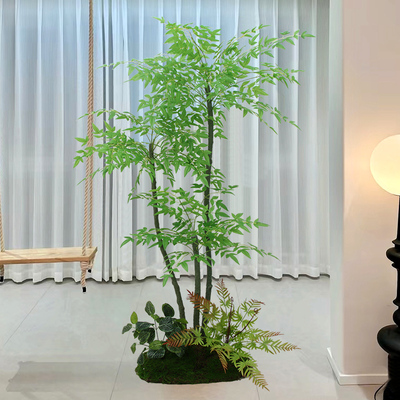 仿真绿植盆栽客厅假植物南天竹造景装饰室内仿生贵妃葵落地摆件树