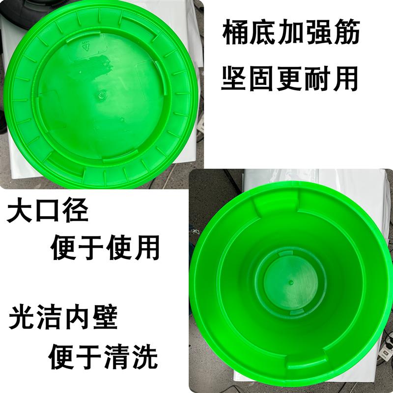 干湿分离水桶带轮子可移动商用厨房大容量厨余垃圾分类沥水滤网篮