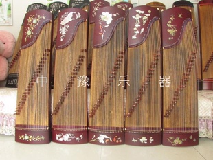 厂家直销125型红木贴画小古筝限时特价便携式半筝短筝荷花孔雀