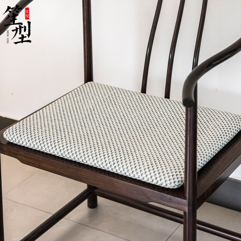 新中式高档双面仿皮椅垫红木家具坐垫圈椅茶椅主人椅垫沙发垫定制