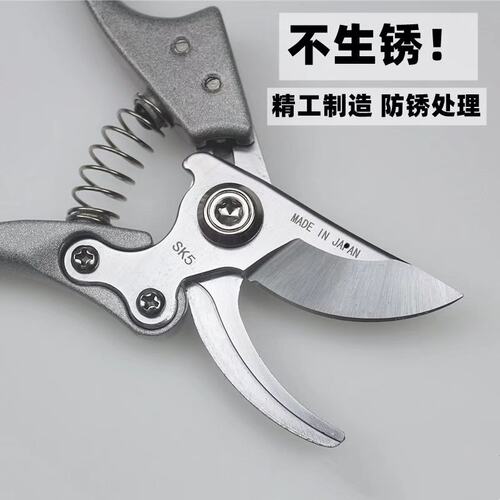 进口园艺剪刀剪树枝剪刀省力家用花枝剪清仓果树粗枝剪剪子修枝剪