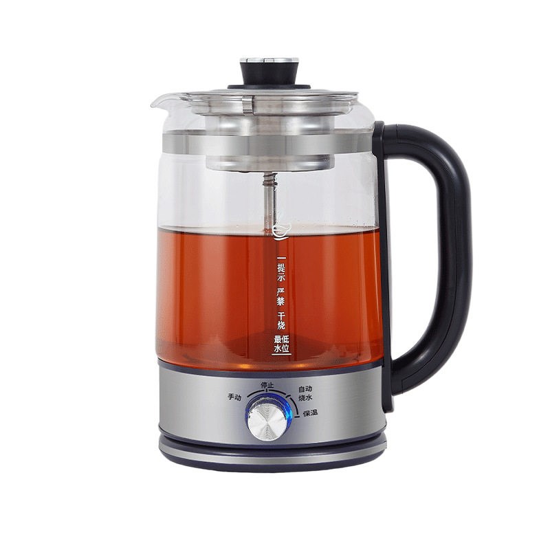 2升煮茶器大容量多功能蒸汽喷淋煮茶家用保温黑茶蒸煮两用养生壶