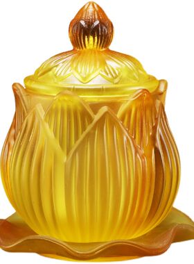 仿琉璃佛供水杯供佛杯佛堂观音菩萨仙道家佛前净水杯莲花圣水杯