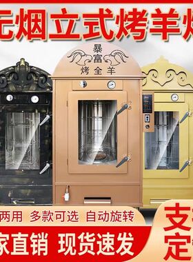 立式电机商用电烤环保无烟烤全羊专用羊排羊腿乳猪旋转炉子全自动