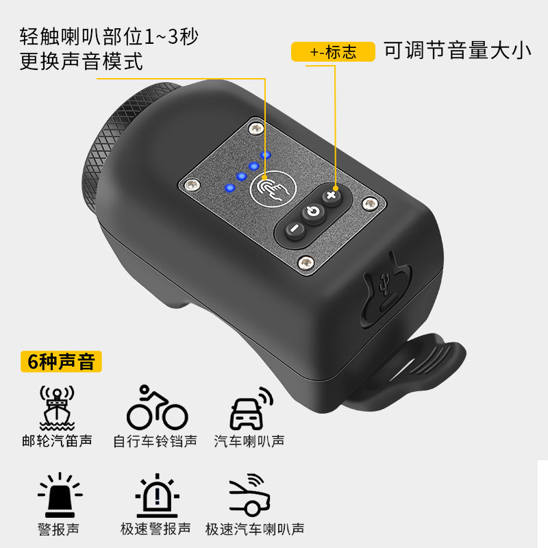 山地自行车强光夜骑灯夜间骑行手电筒超亮公路单车前灯照明灯夜行