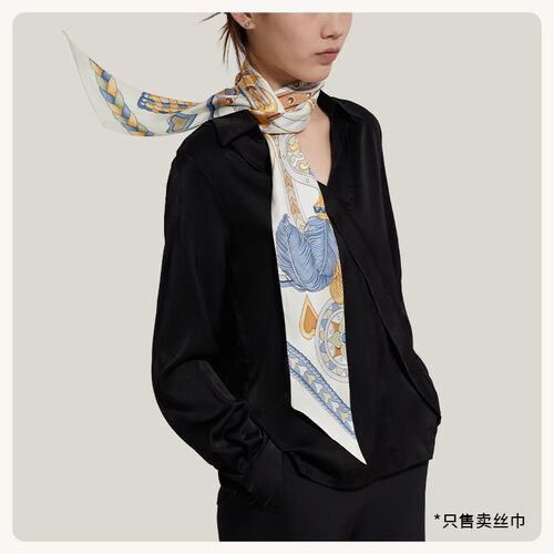 Twilly长方巾18姆米170长方形桑蚕丝绑包丝巾包带小飘带缠包丝带