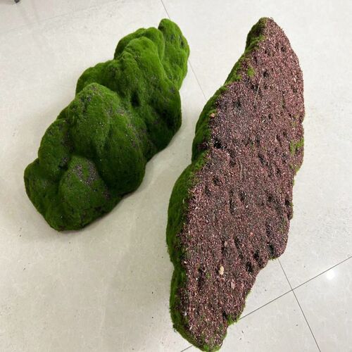 工艺装饰品植绒毛苔藓石头绿植植物墙青苔块插花材料门头彷真花