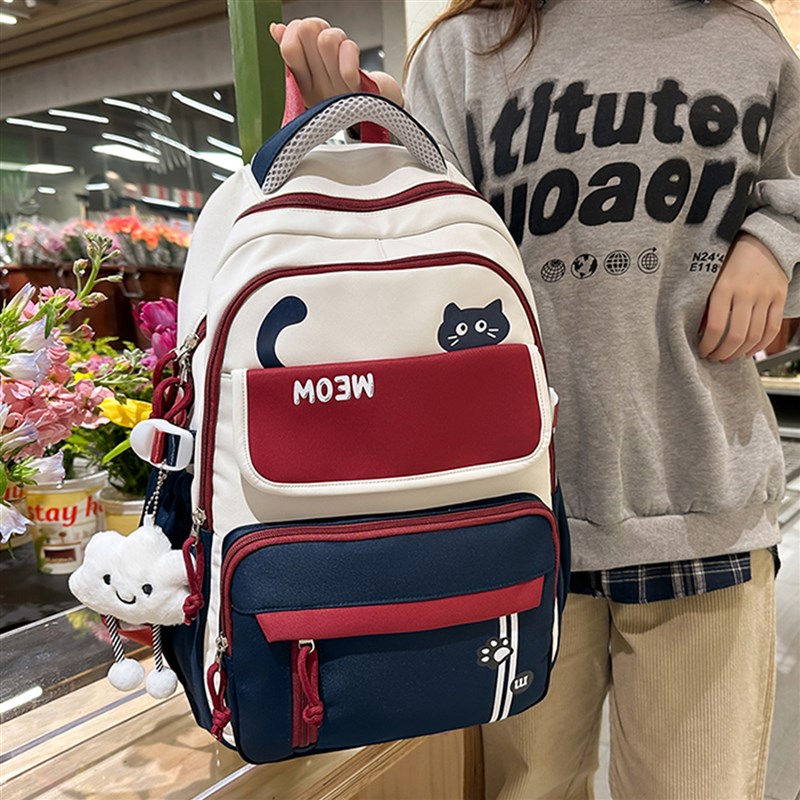 书包女生小学生大容量女童三到六年级女孩新款初中生学生双肩包
