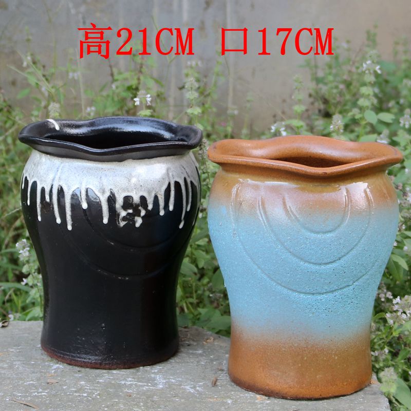 法师特价多肉花盆素烧粗陶瓷组合套装简约创意绿萝室内大口径透气