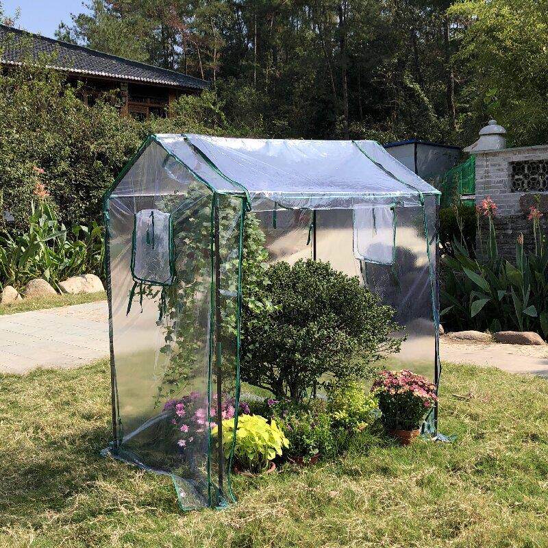 花棚暖房家用庭院阳光暖棚温室保温棚大棚植物园艺拱棚支架罩骨架