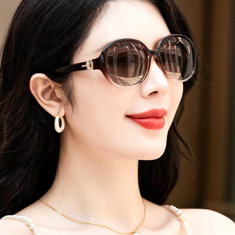 墨镜女士2025新款级感防紫外线遮阳镶钻偏光太阳镜开车挡光眼镜