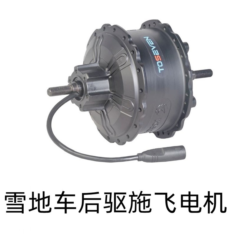 48v500w750w1000w锂电动雪地车胖胎电机改装电摩电机后驱高速碟刹