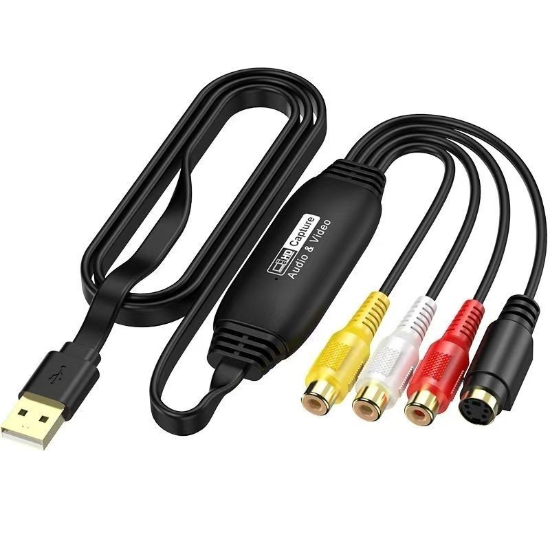 USB2.0模拟视频采集卡高清免驱医疗B超AV录像机摄像机彩超OBS录制