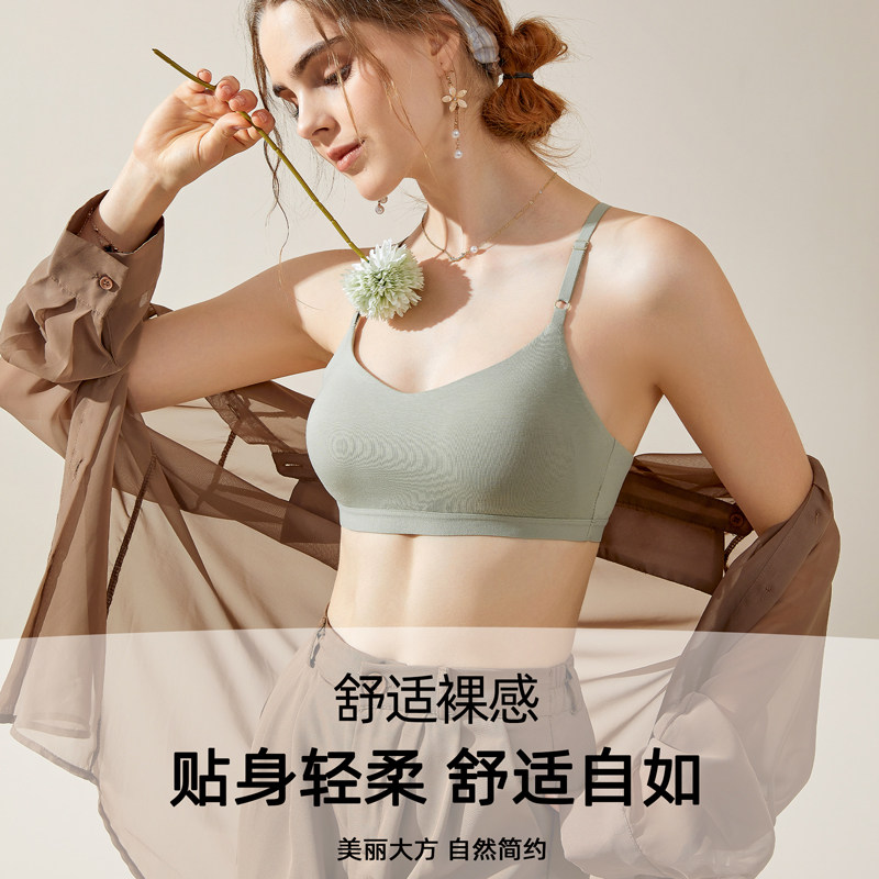 美背2025新款网红爆款运动瑜伽背心吊带文胸罩小胸聚拢裹胸抹胸女