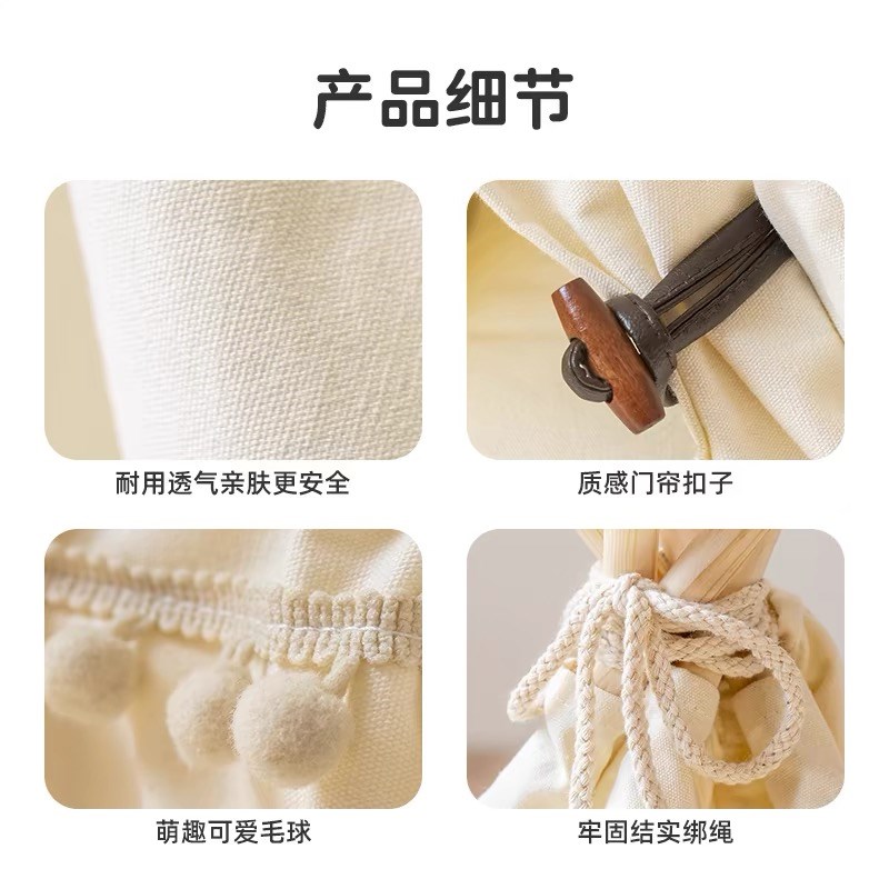 宠物帐篷猫窝狗帐篷狗窝猫房子ins可拆洗公主兔子狗床四季半封闭