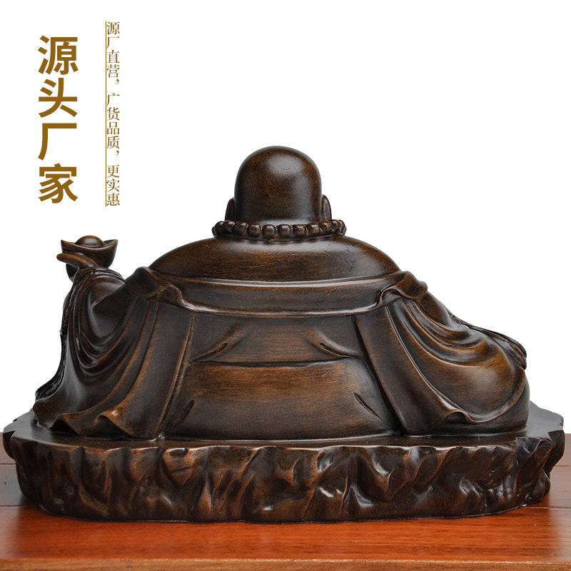 家居保平安大肚弥勒佛笑佛尼勒佛菩萨像摆件家用供奉桌面摆设大号