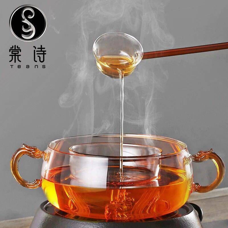 棠诗耐热玻璃煮茶器黑茶普洱分茶器电陶炉泡茶具套装家用功夫茶具
