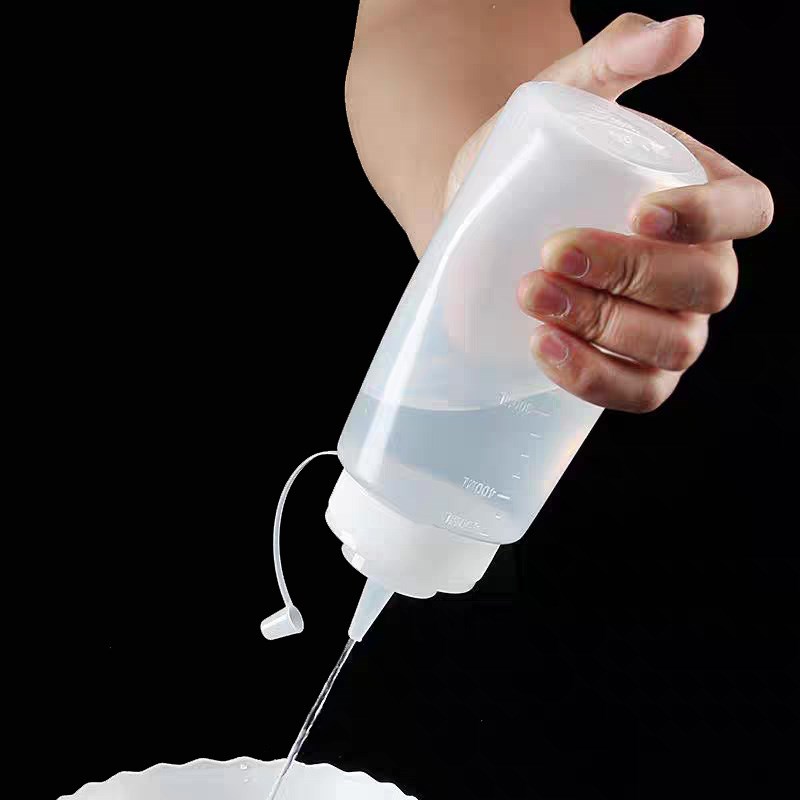木工工具白乳胶挤胶瓶透明大口大容量涂胶木工胶打胶PE柔软塑料瓶图片