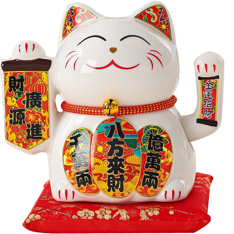 2026新款电动招手招财猫生意兴隆摆件开业店铺收银台前台发财礼品