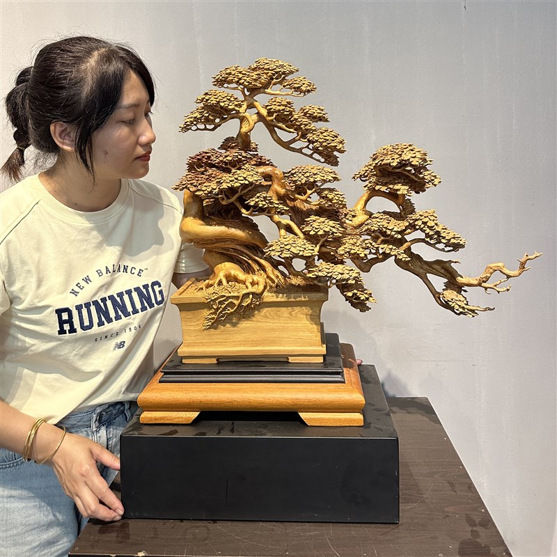 太行崖柏根雕金丝楠木雕山水江山如画纯手工雕刻根抱石摆件工艺品