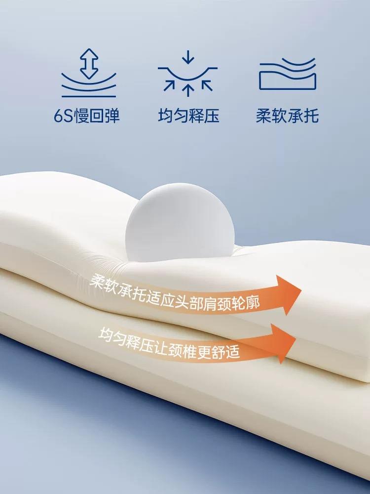 记忆棉双人枕头枕芯一体情侣长条亲子枕护颈椎枕助眠不塌陷整头枕