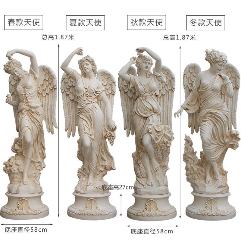 欧式人物雕像创意家居软装大型雕塑装饰艺术品摆件石膏像玻璃钢