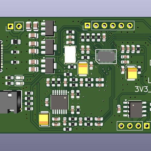 ES9038Q2M I2S DSD 数字音频输入DAC解码板 开发板 demo演示模块