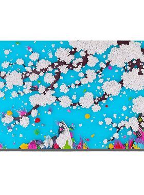 现代艺术高级装饰画立体梅花钉子纽扣实物装置餐厅客厅背景墙挂画