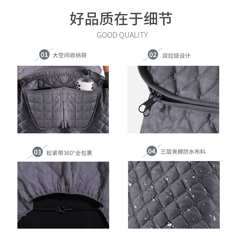 婴儿推车雨罩防风罩通用儿童车挡风罩宝宝伞车冬天保暖防雨罩雨衣