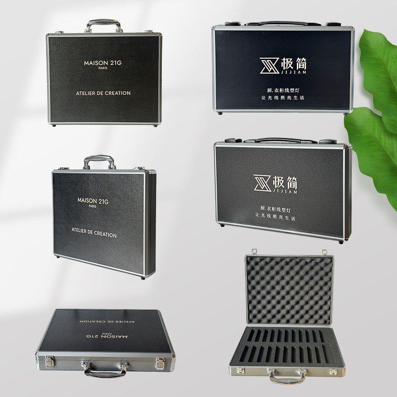 定制铝合金箱各种色板收纳箱样板展示箱手提箱样品专用收纳盒定做