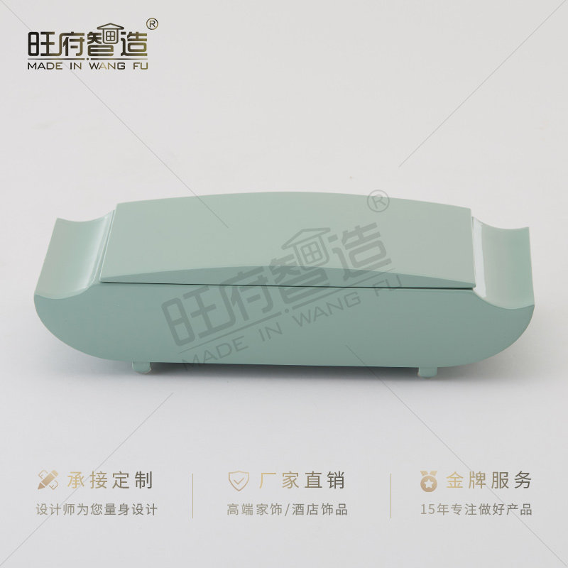 钢琴烤漆首饰盒轻奢摆件样板房衣帽间梳妆台收纳盒展示架装饰盒