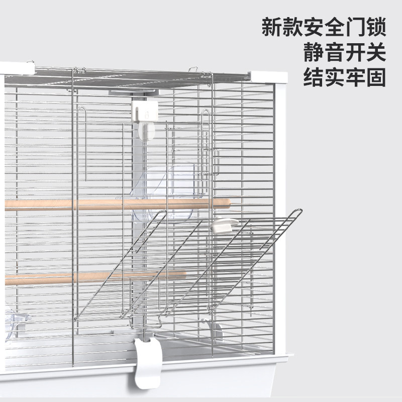 优嗖鹦鹉笼子不锈钢鸟笼大号全横丝玄凤虎皮牡丹繁殖笼易清洁防溅