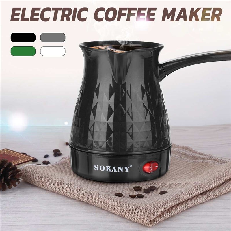 外贸SOKANY219土耳其咖啡壶电热煮茶热奶壶分离意式摩卡壶混装