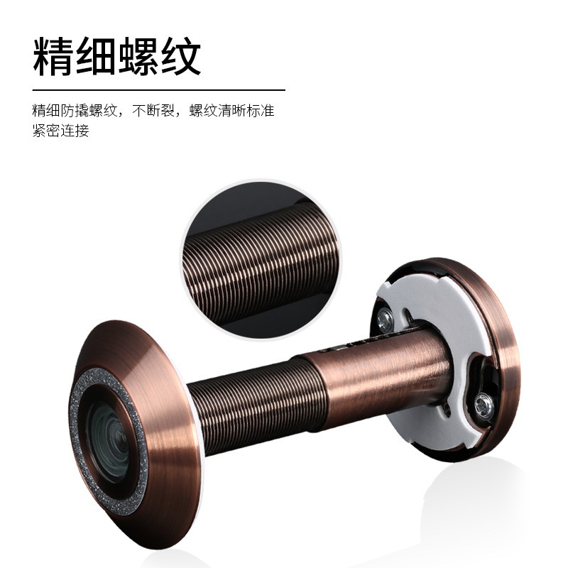猫眼门镜防撬老式防盗门眼通用高清家用摄像头入户门上堵孔器大门