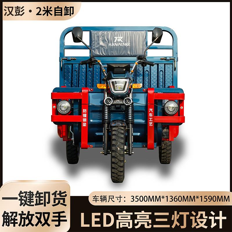 自卸电动三轮车农用拉货载重王电动车加厚钢板大功率厂家直销