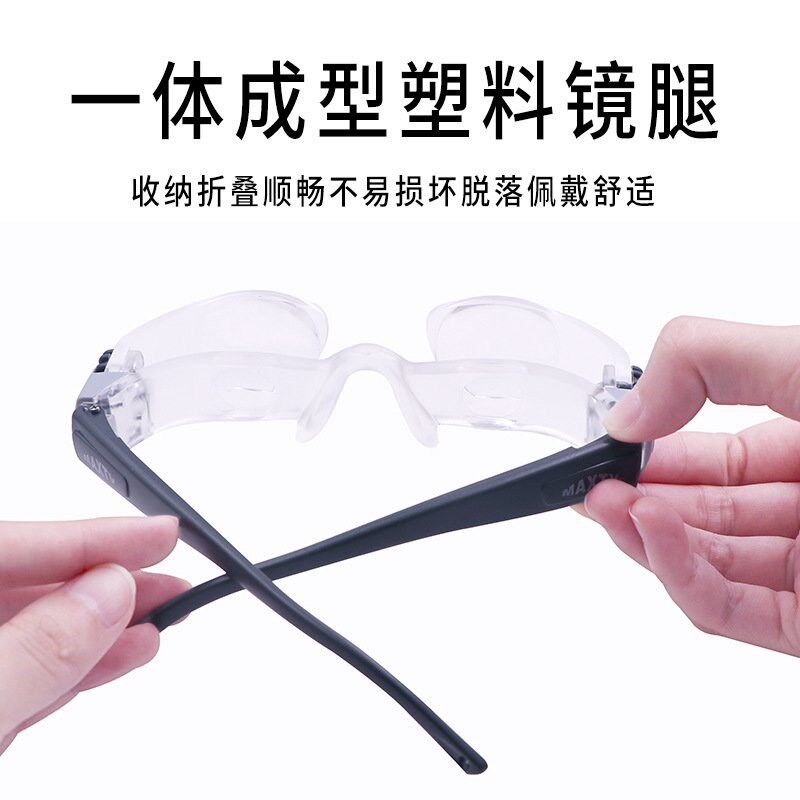 电视放大镜TV低视力助视器头戴式放大镜眼镜看赛事学生看黑板钓鱼