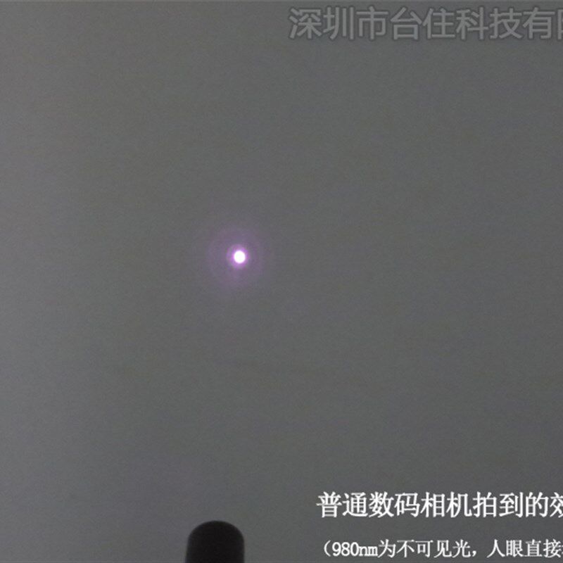 980nm500mw不可见红外线点形激光器模组镭射定位灯12*50mm直流3V