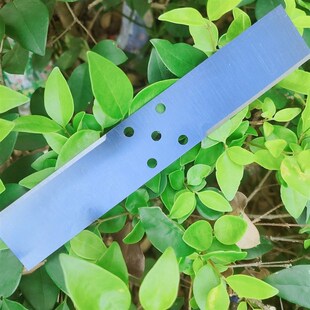 加厚版20cm25cm一字五孔刀片电动锂电割草机打草机通用刀头打草头
