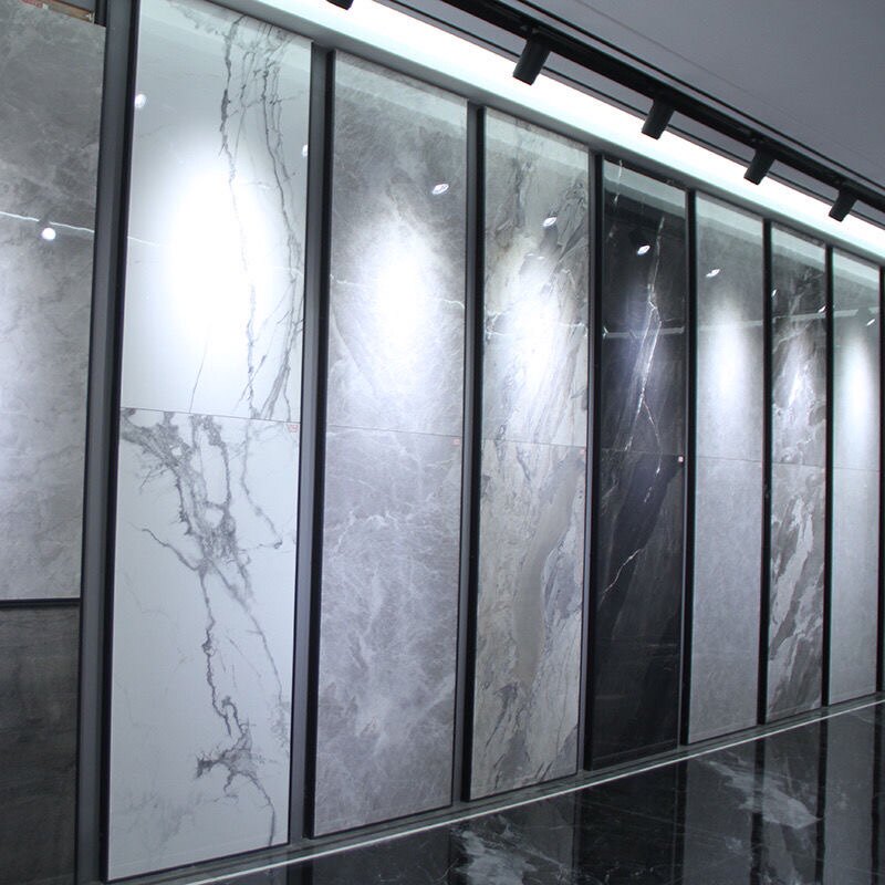 无缝瓷砖展示架多功能地板样品展架地砖架子挂墙立式包边陶瓷展架