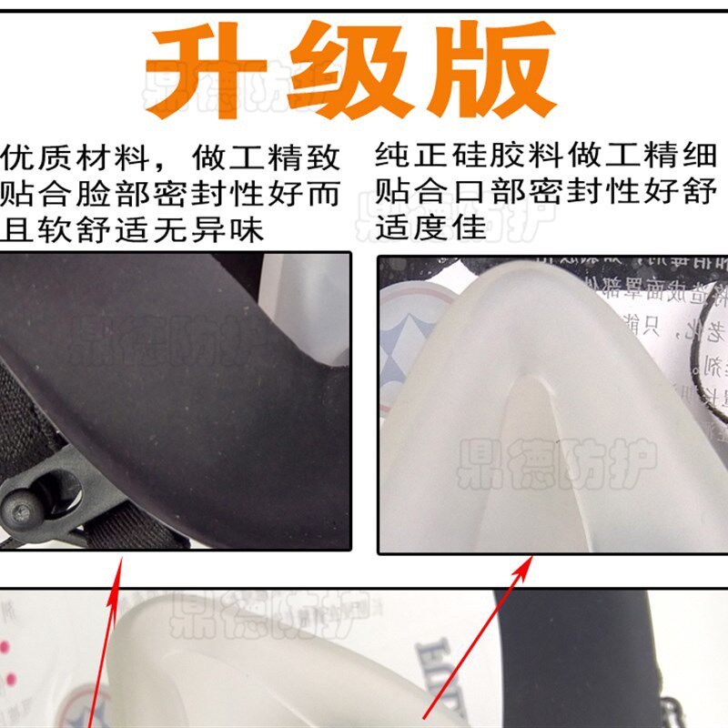 供气式喷漆防毒面具 全面具 化工喷漆防护面罩  接空压机气泵呼吸