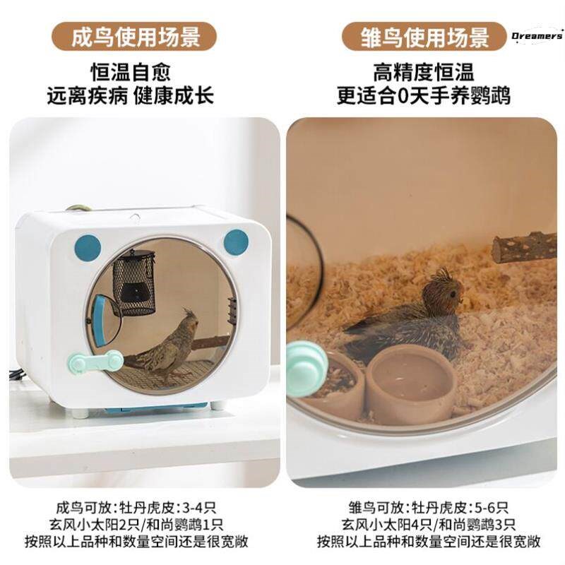 鹦鹉过冬保暖箱小鸡刺猬芦丁鸡爬宠恒温饲养箱雏鸟半毛幼鸟保厂家